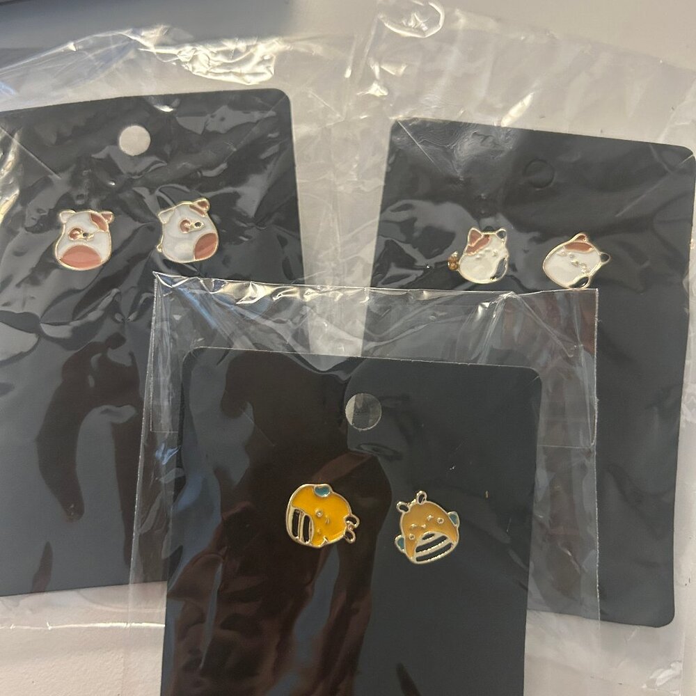 NWT Squishmellow 3 Set Earrings
